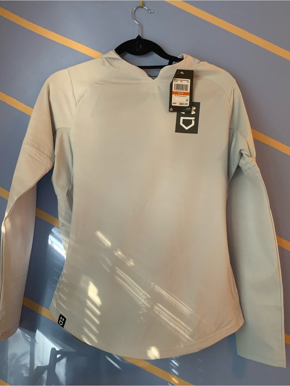 Under Armour Light Gray Performance Hoodie Pullover